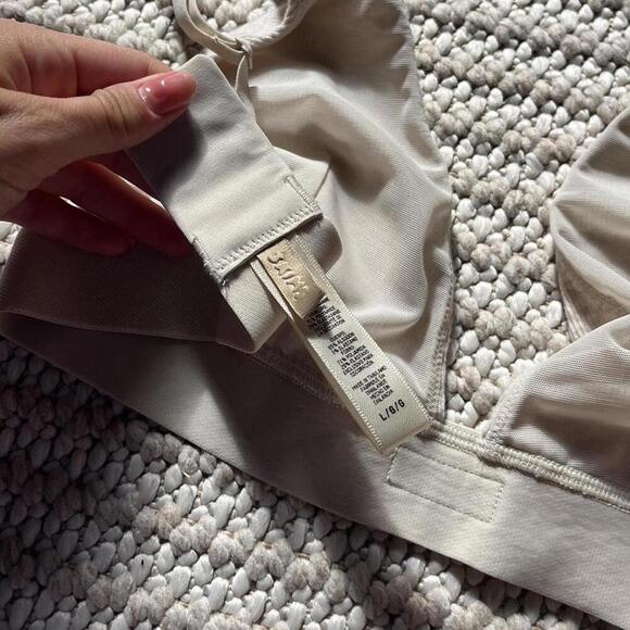 Skims Cotton Rib Plunge Bralette - Picture 4 of 4